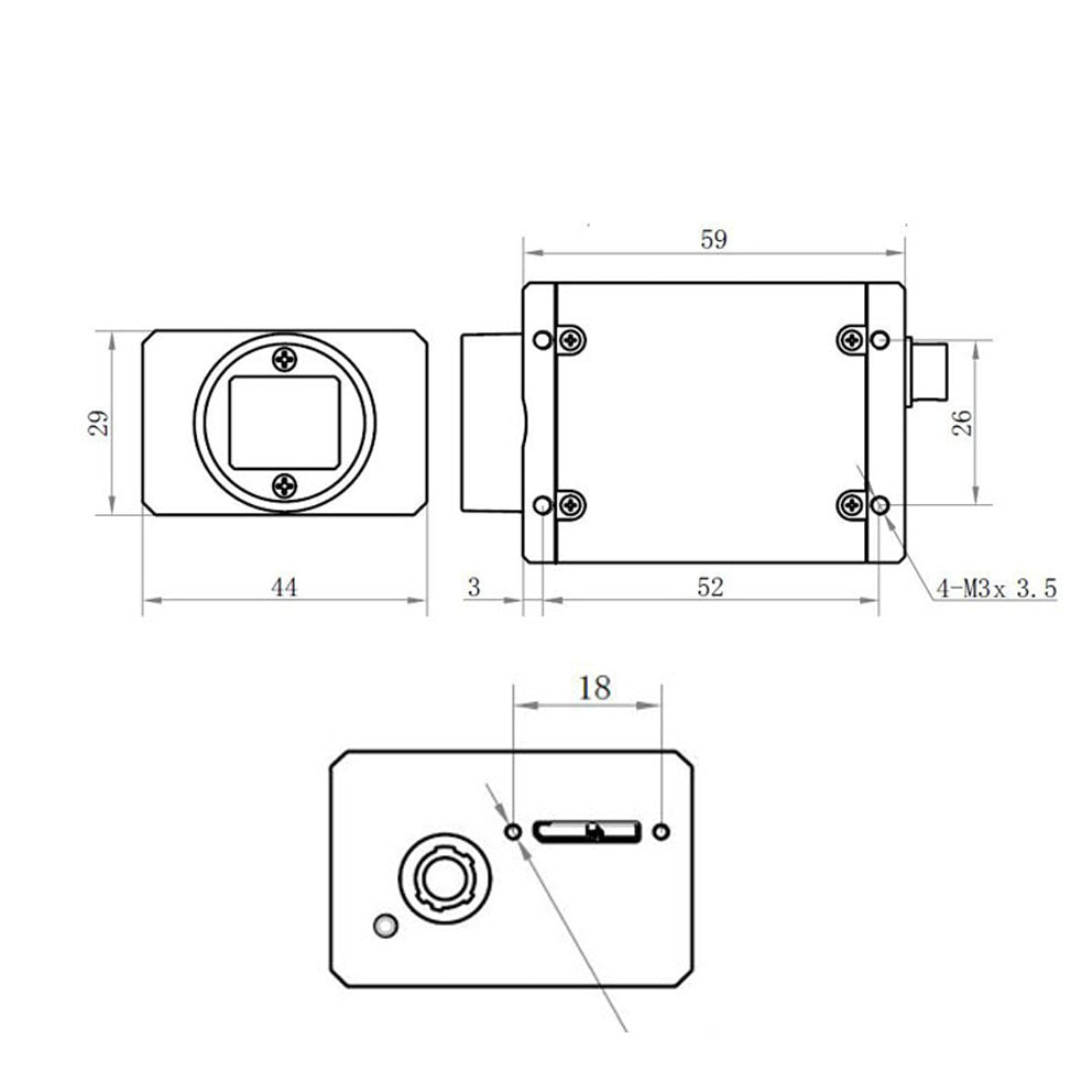 IMX267 9MP 32FPS USB3.0 Global Shutter Camera - Vision Datum