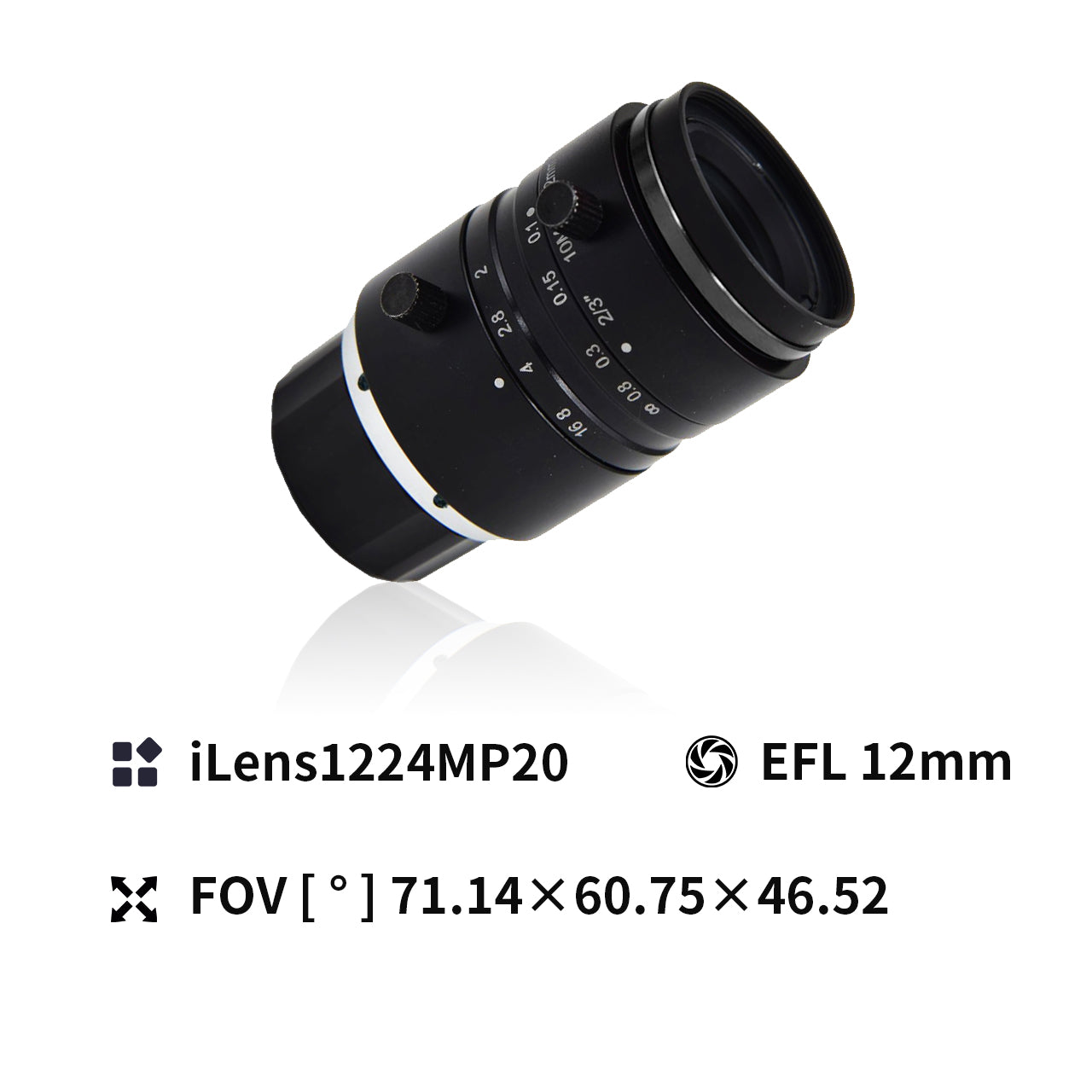 20MP C-mount 1.1" Aperture Industrial Camera Lens