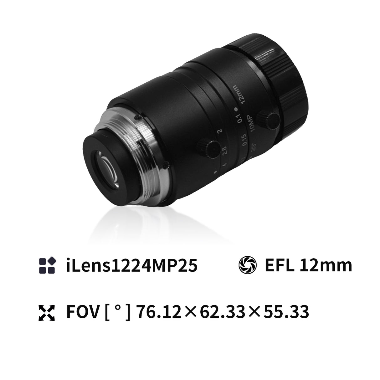 25MP C-mount 1.2" Aperture Industrial Camera Lens