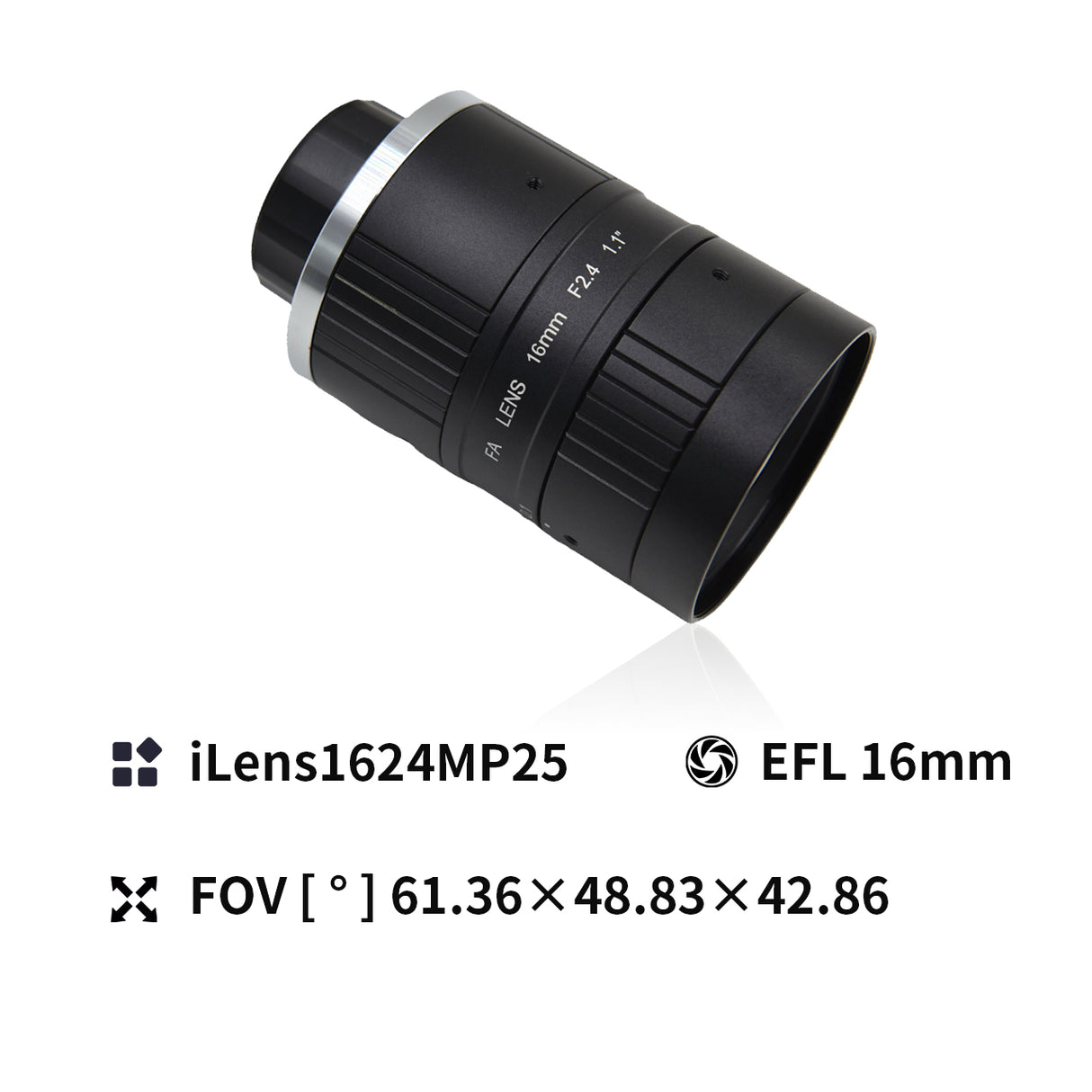 25MP C-mount 1.2" Aperture Industrial Camera Lens