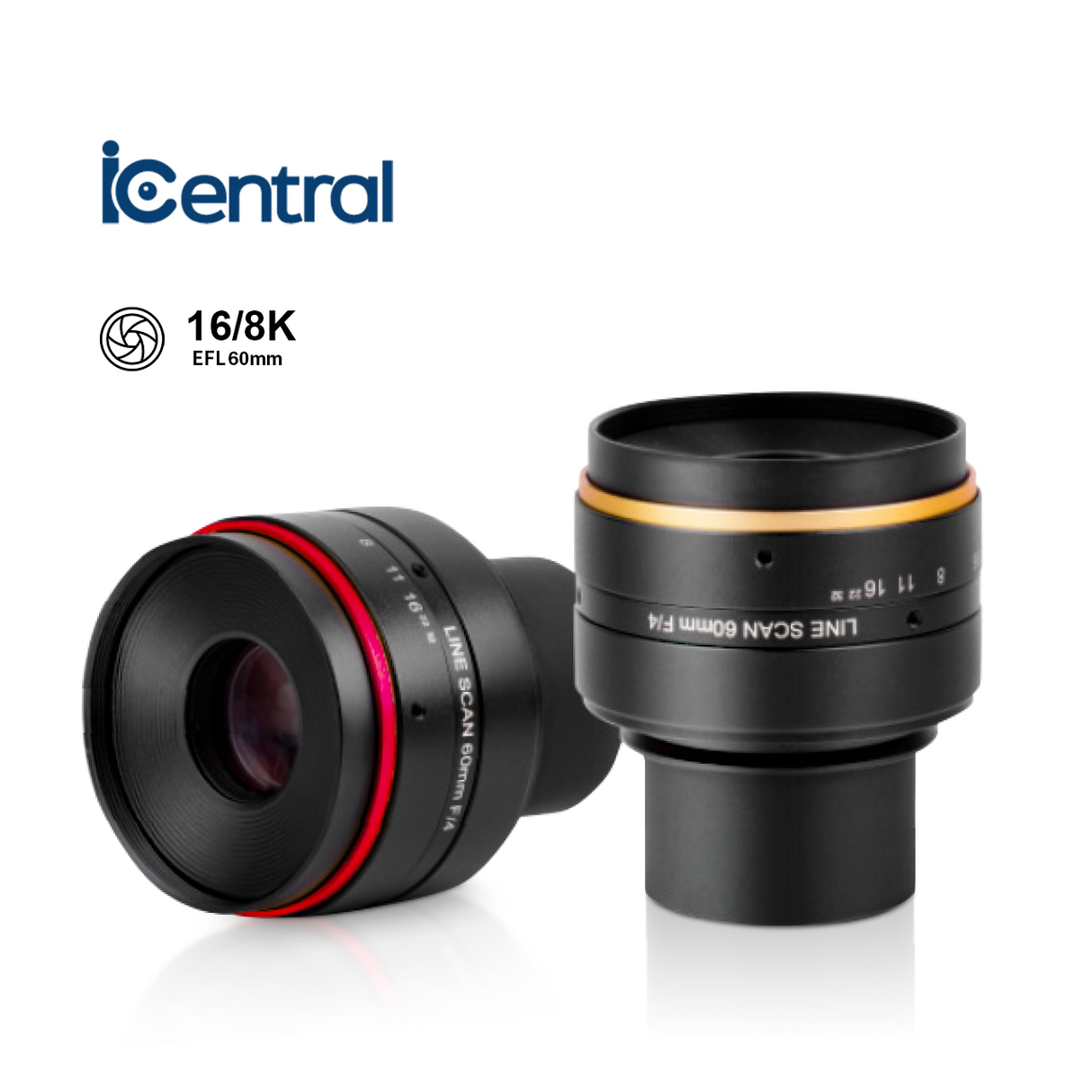 iCentral 8K 16K Line Scan Lenses for Machine Vision