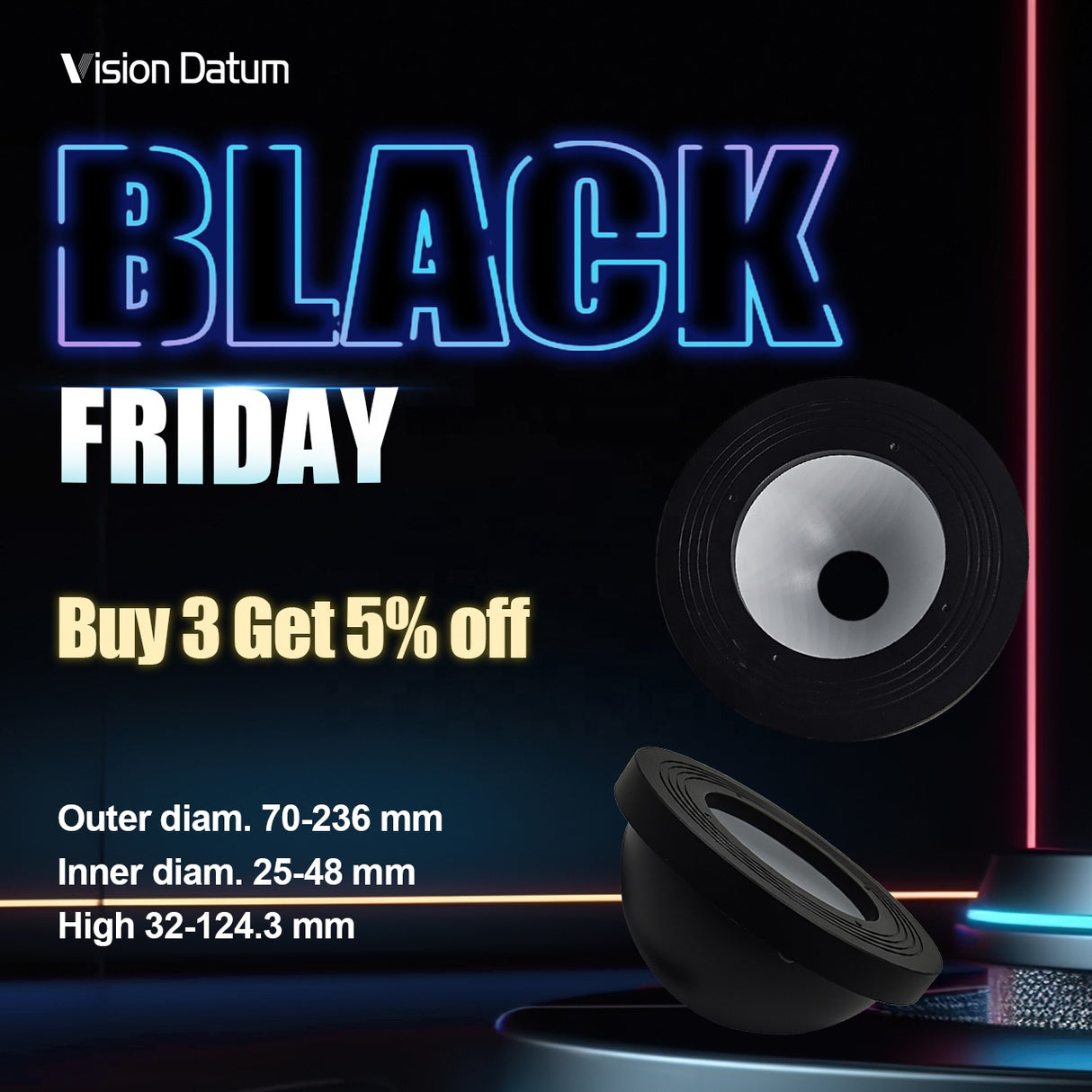 24V LED Machine Vision Dome Shape LED Lighting Illumination