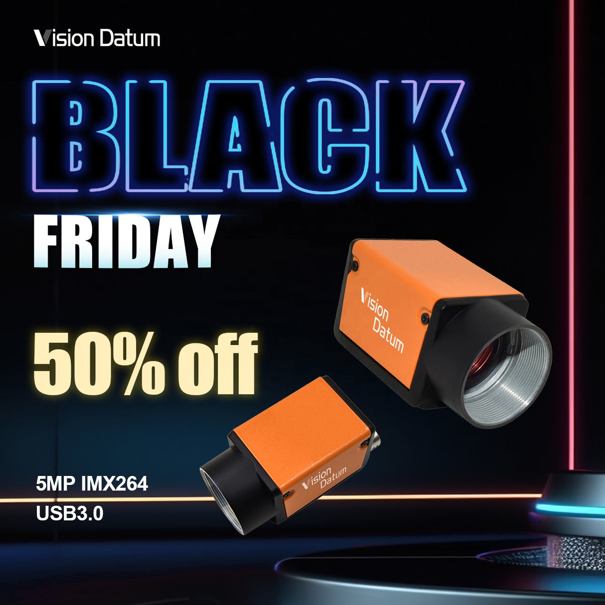 5MP 60FPS IMX264 High Resolution Camera Global Shutter