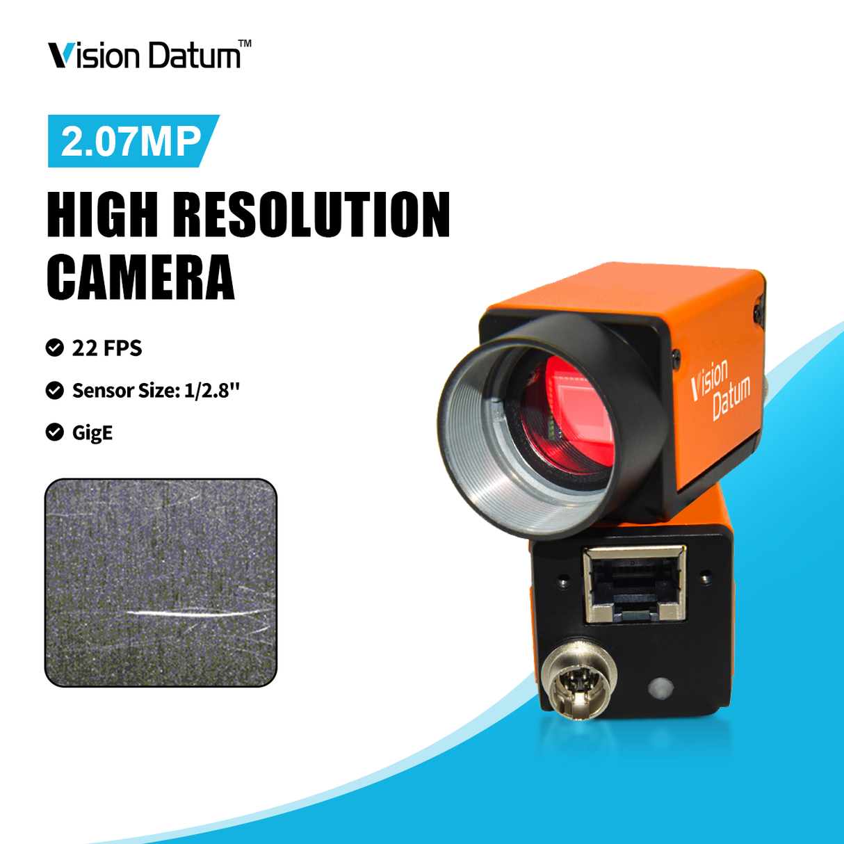 2MP 90fps IMX430 USB3.0 Global Shutter Vision Camera For Semiconductor Inspection iCt90M/CU20A-Pro