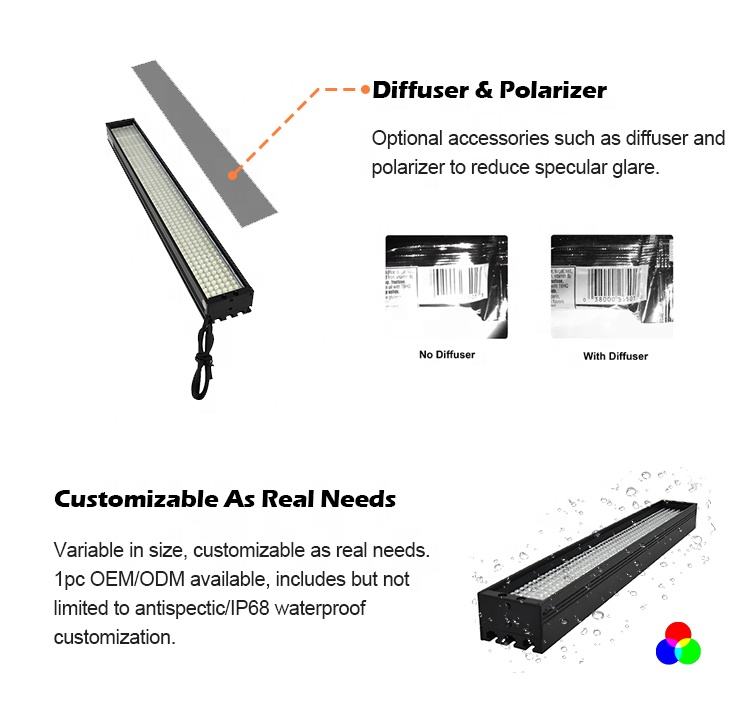 Antiseptic Bar Illumination 24v Led Machine Vision Light