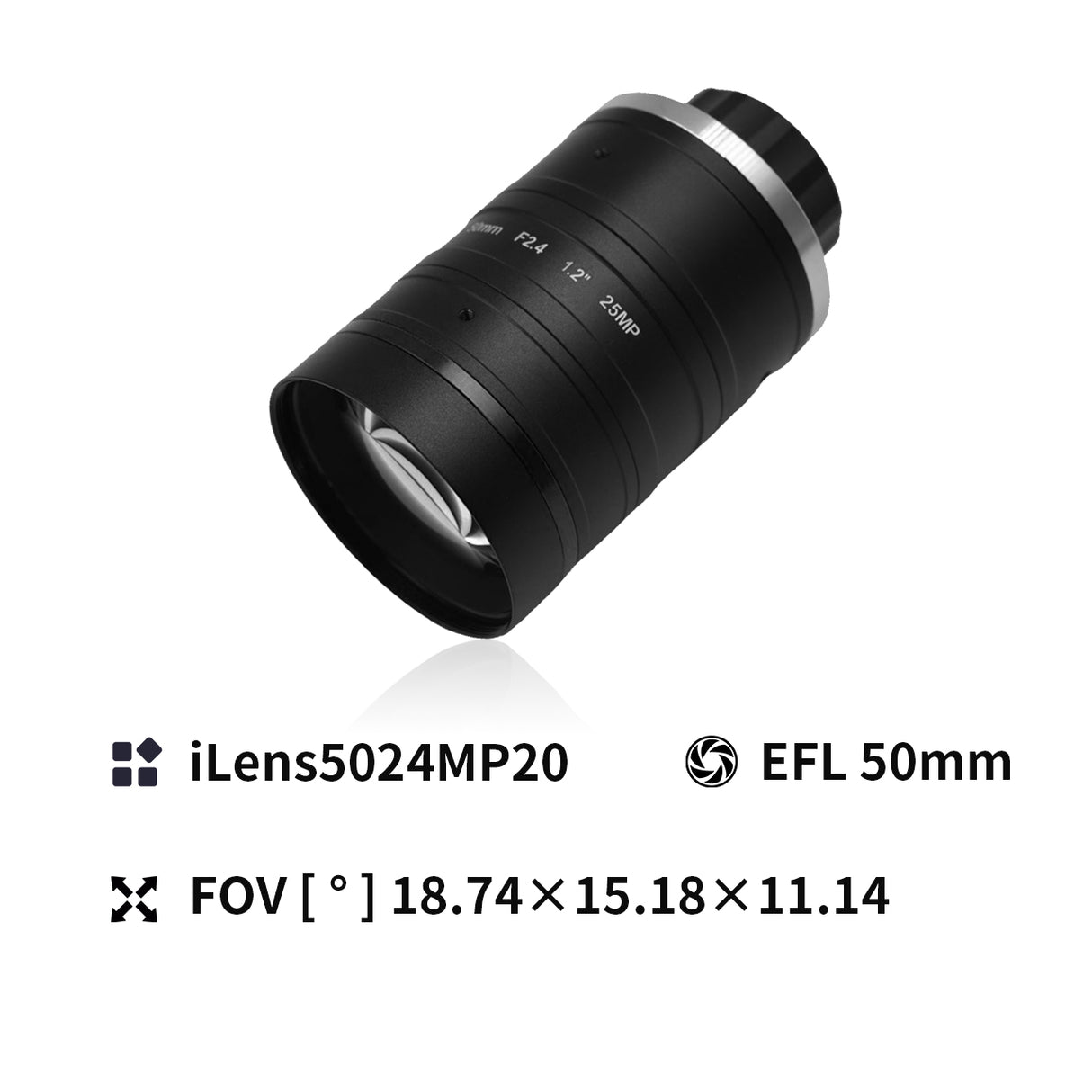 20MP C-mount 1.1" Aperture Industrial Camera Lens