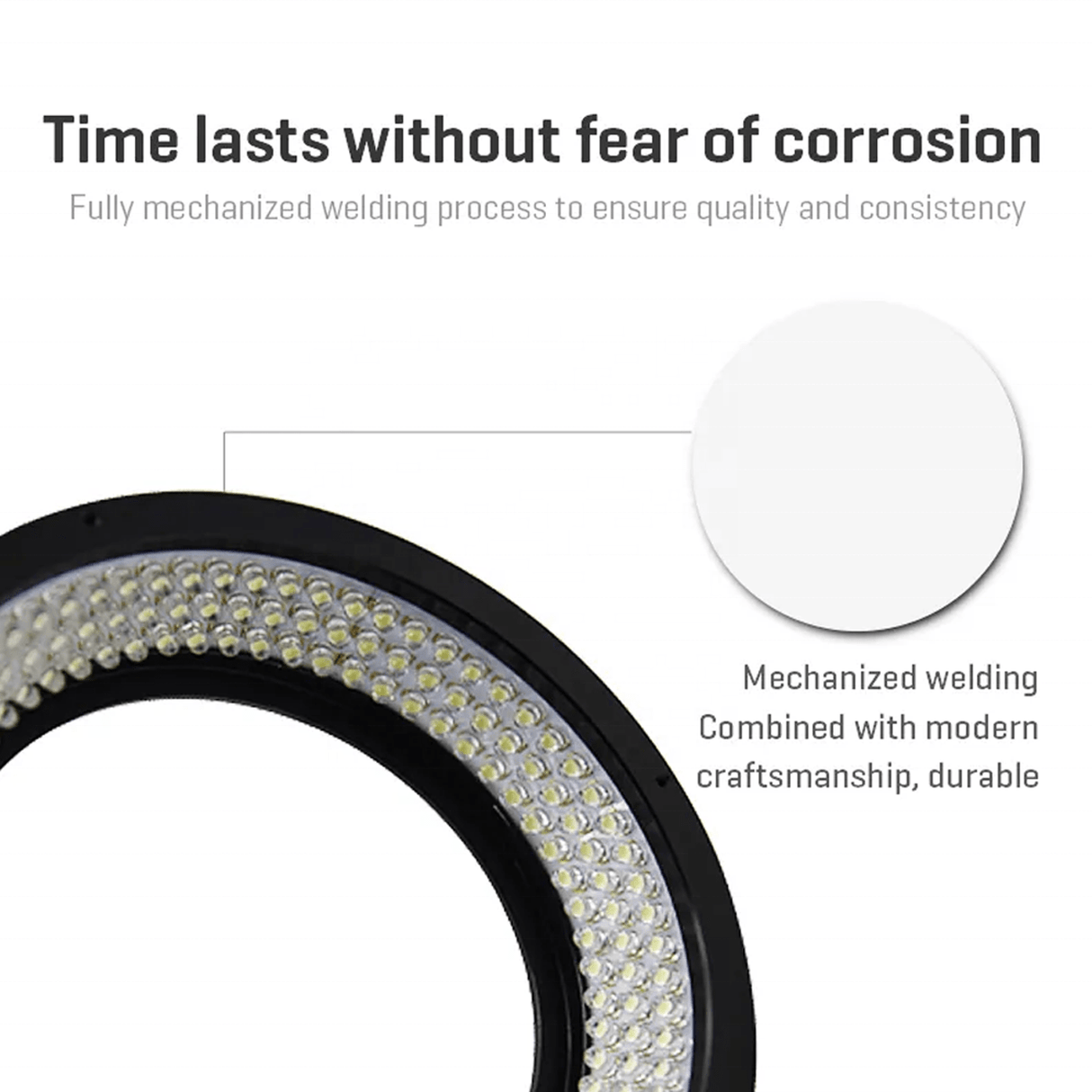 70 Degree High Angle Ring Illumination 24V High Density LED Arrays for Lead Frame Inspection - Vision Datum