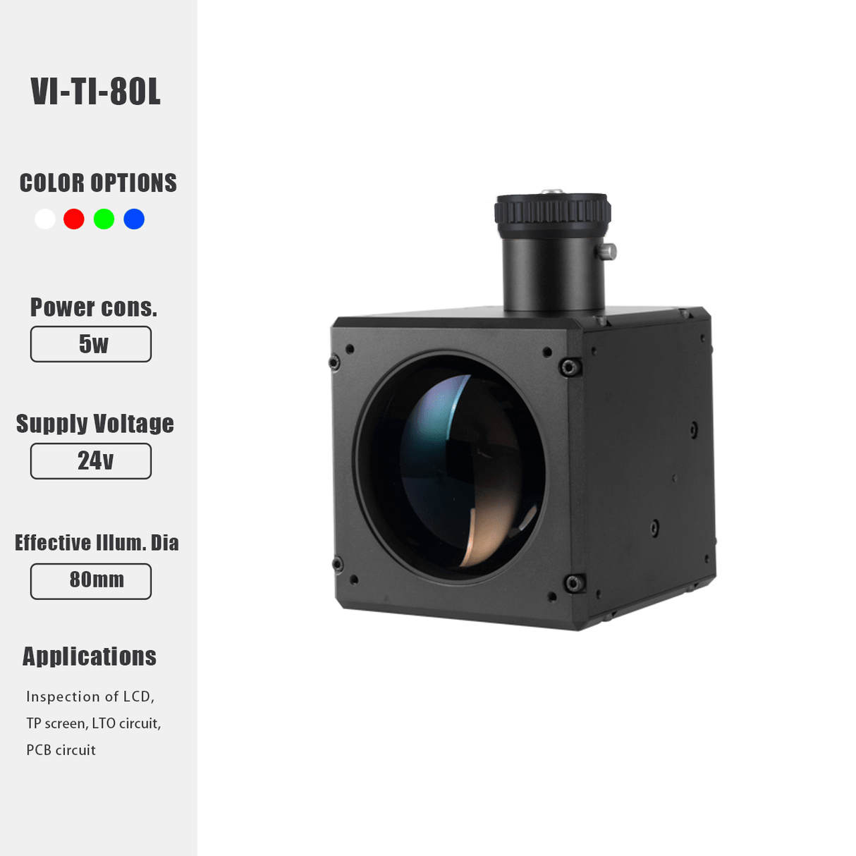 90° Turning Telecentric Illumination for Precise Inspection & Measurement | TI Series - Vision Datum