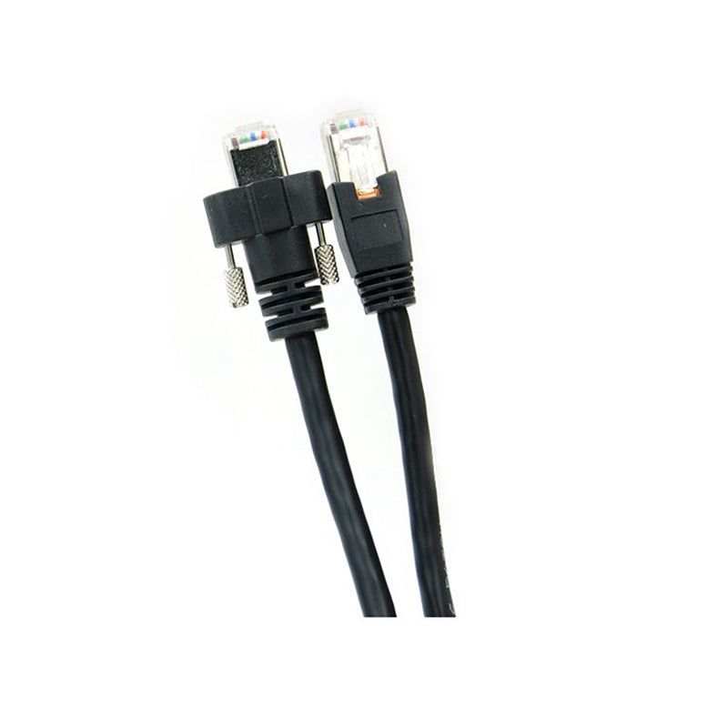 90 Degree GigE Cable With Screw Lock