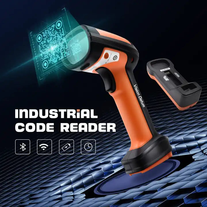 Hot Sale IP65 USB2.0 Cordless CMOS Handheld Barcode Reader For Robot Camera Warehouse Manufacturing
