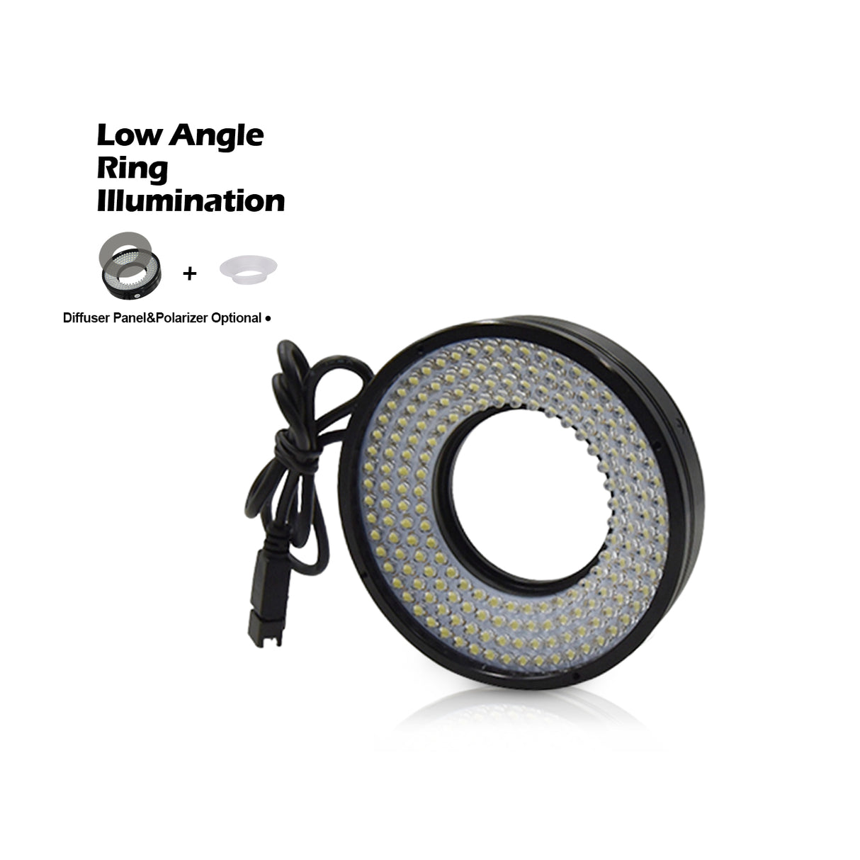 Low-angle 30° Whiter Dark Field LED Ring Light
