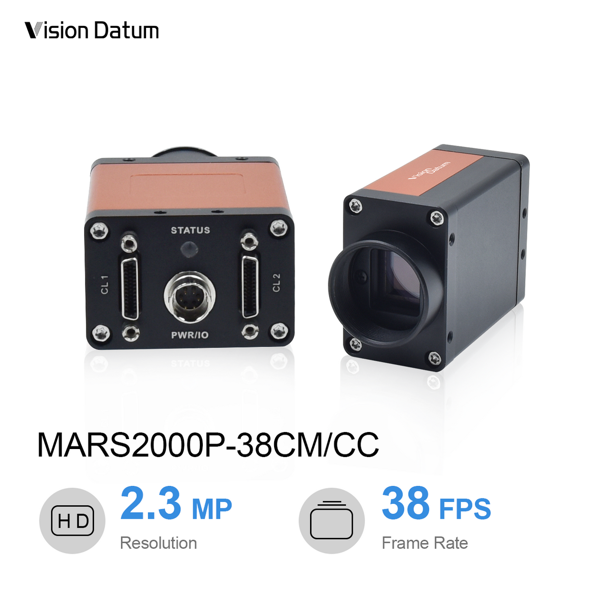 2.3MP PYTHON2000 38FPS CameraLink Global Shutter Area Scan Camera