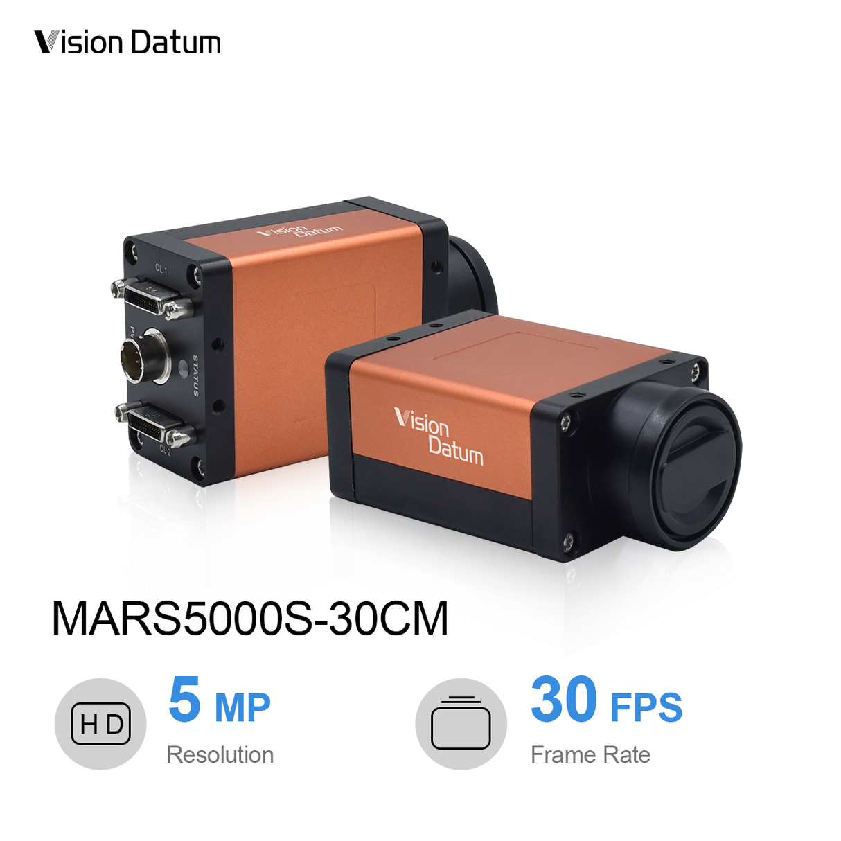 5MP IMX264 30FPS CameraLink Global Shutter Area Scan Camera
