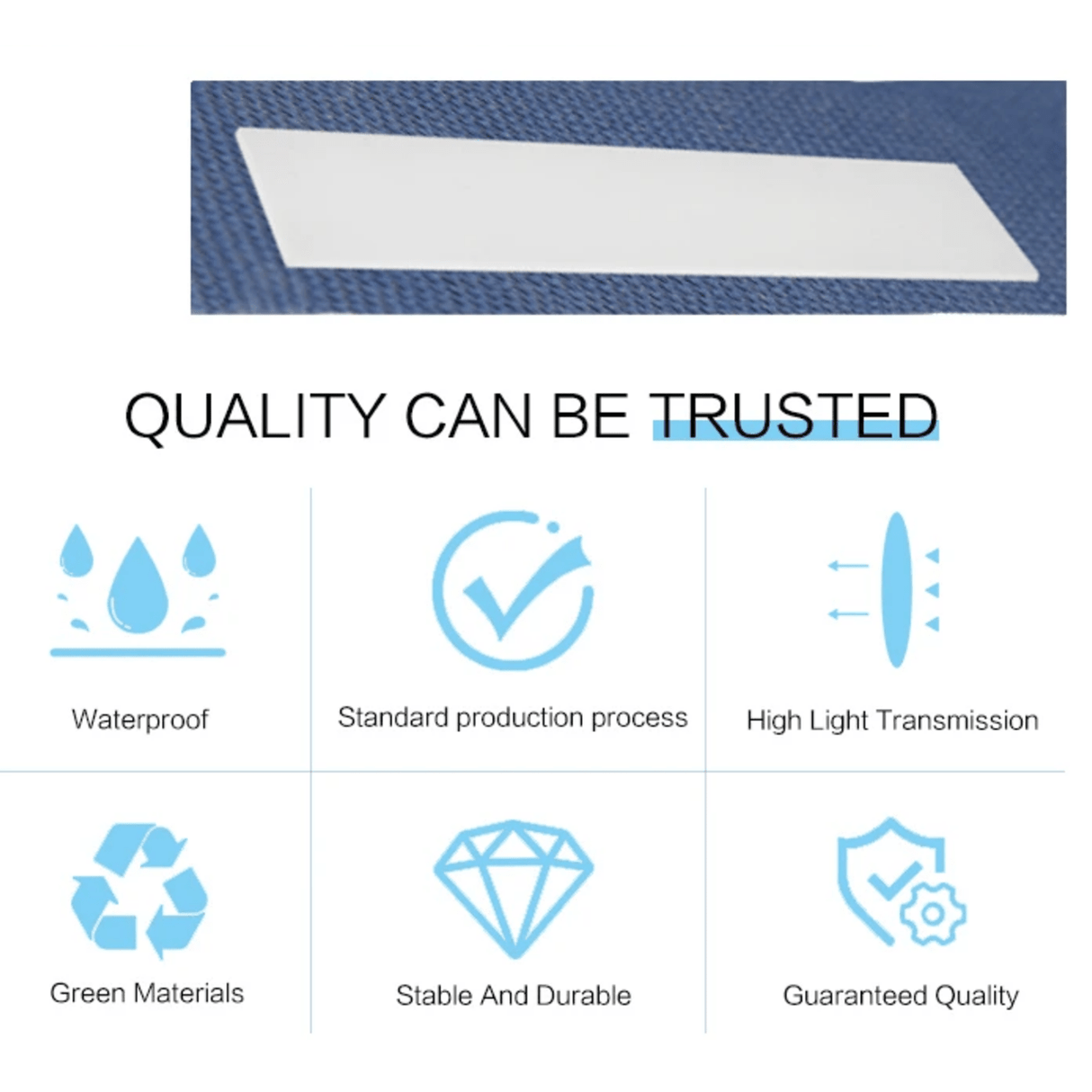 Bar Illuminator Diffuser Plate for Machine Vision LED Lighting - Vision Datum