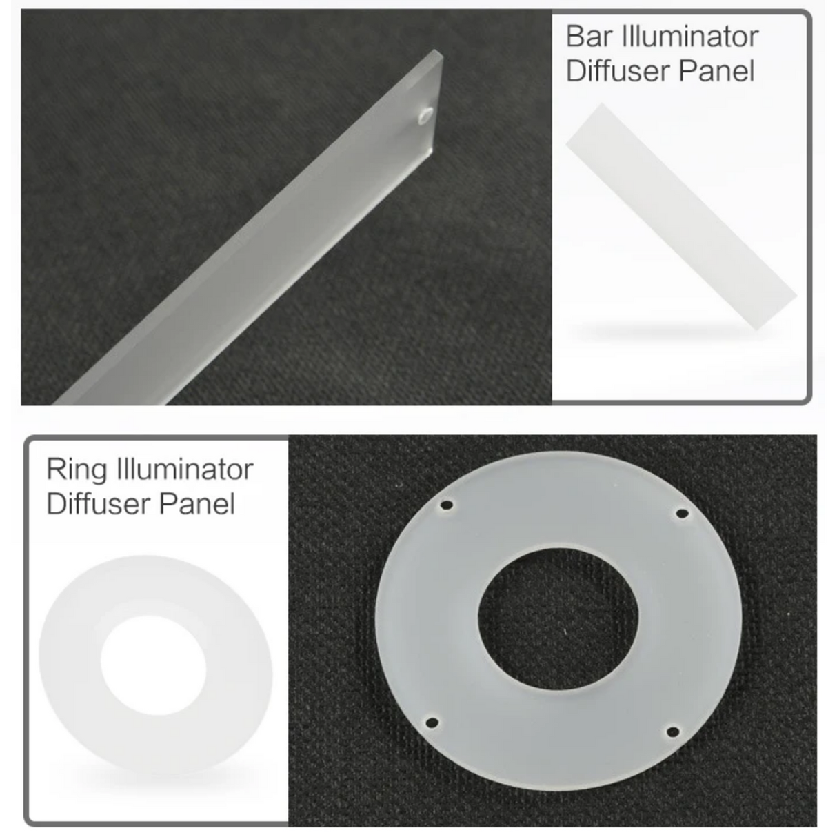 Machine Vision Diffusion Plate for Low Angle Ring Light