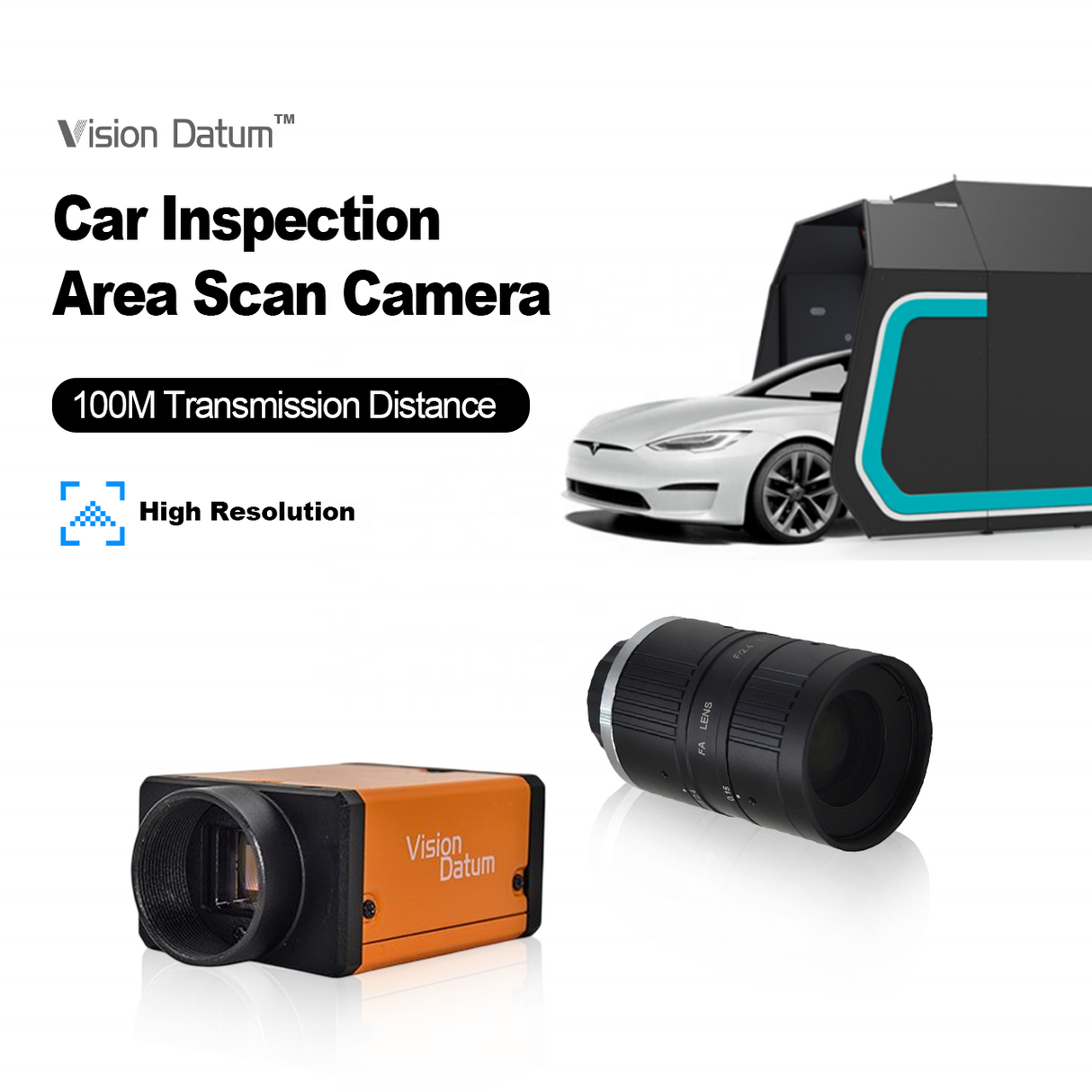 Large FOV Color Car Bottom High Speed Area Scanning Camera for Automated Vehicle Inspection Station