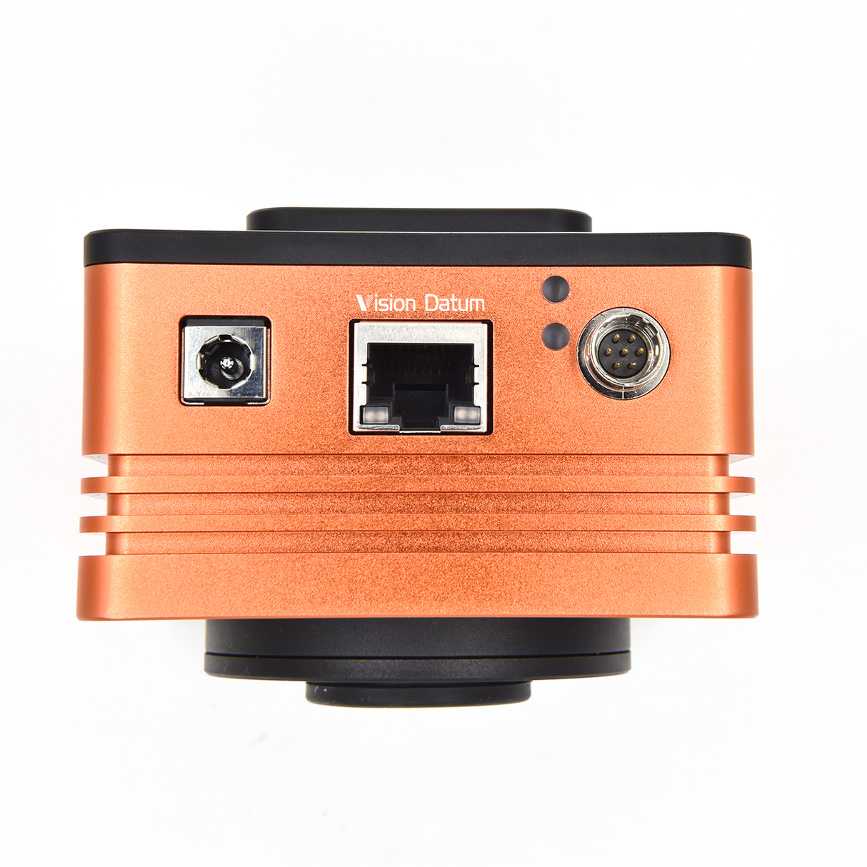 Industrial GigE SWIR camera with Sony IMX990 integrated into a machine vision system for automated inspection and factory automation