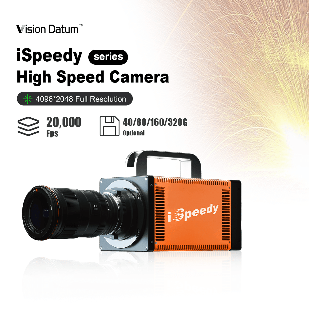 iSpeedy 20000fps 4096×2048 High Speed Camera For Destructive Testing - Vision Datum