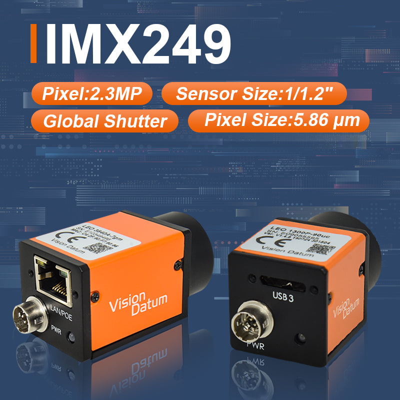 40FPS IMX249 2.3MP 5.86μm 1/1.2" Global Shutter Camera