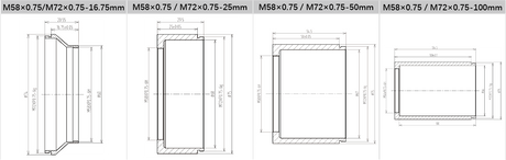 V-Mount to C-Mount Adapter Ring for Industrial Lenses - Vision Datum