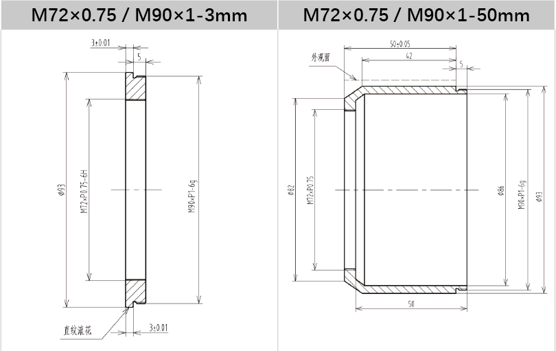 V-Mount to C-Mount Adapter Ring for Industrial Lenses - Vision Datum