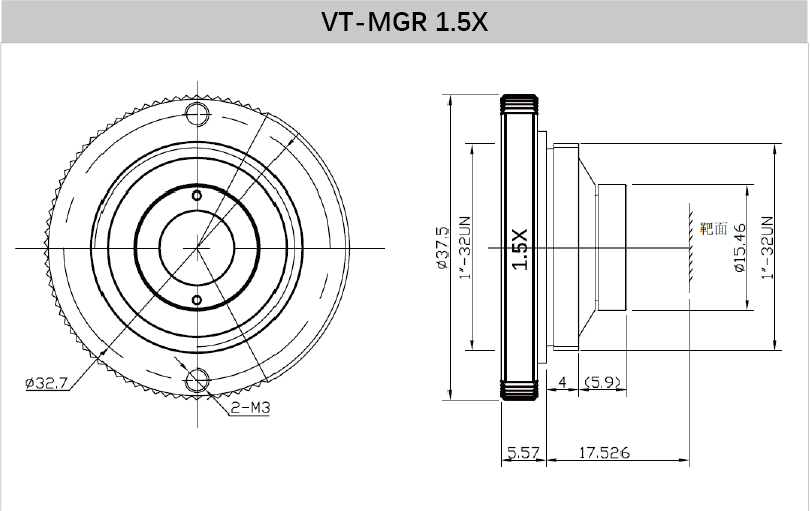 Industrial Lens Magnifier 1.5x 2x 2.5x 4x - Vision Datum