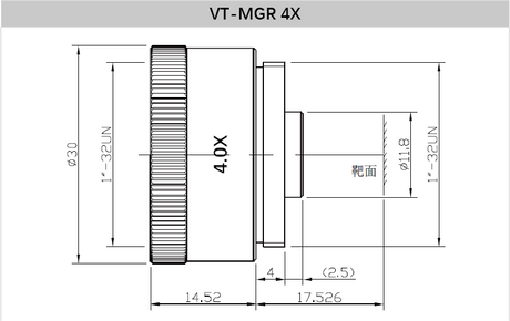 Industrial Lens Magnifier 1.5x 2x 2.5x 4x - Vision Datum