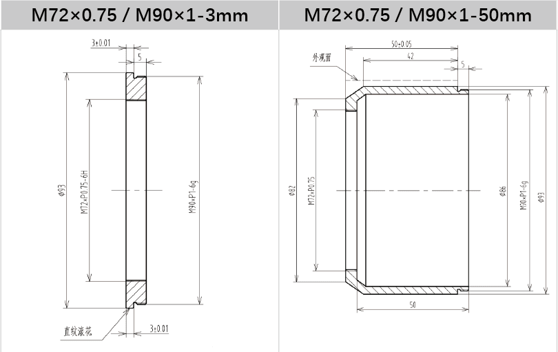 V-Mount to C-Mount Adapter Ring for Industrial Lenses - Vision Datum