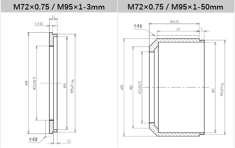 V-Mount to C-Mount Adapter Ring for Industrial Lenses - Vision Datum