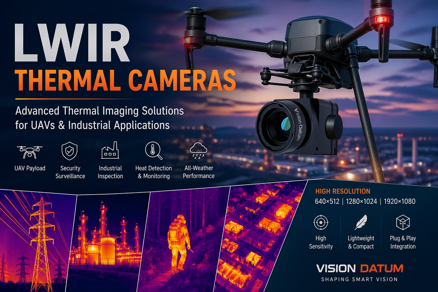 Best LWIR Thermal Cameras for UAVs and Industrial Inspection | Vision Datum
