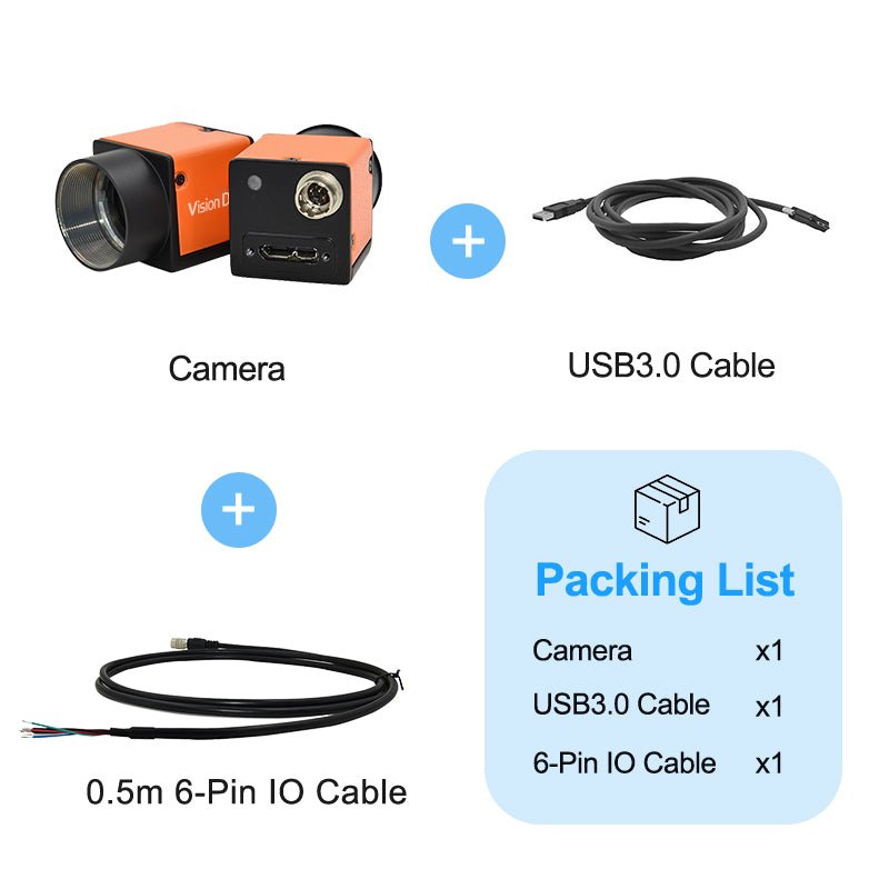 0.3MP PYTHON300 USB3 Vision 815FPS Area Sacn High Speed Camera - Vision Datum