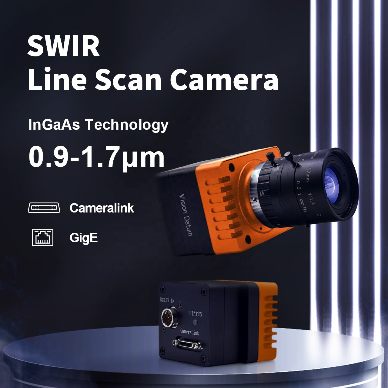 Высокоскоростная гиперспектральная коротковолновая инфракрасная камера CMOS USB3.0 для проверки машинного зрения 
