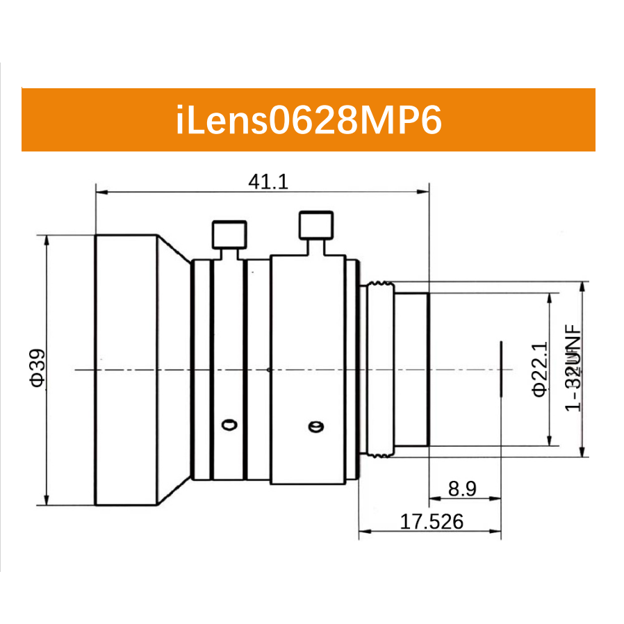 iCentral 1/1.8" 6MP C-Mount Low Distortion Industrial Machine Vision Lenses