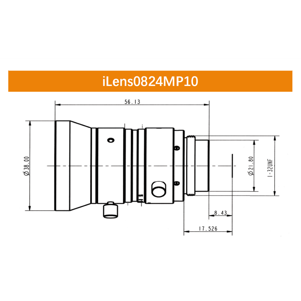 iCentral 2/3" 10MP C-Mount Low Distortion Industrial Machine Vision Lenses