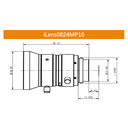 iCentral 2/3" 10MP C-Mount Low Distortion Industrial Machine Vision Lenses