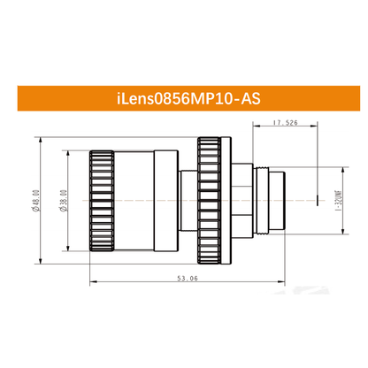 iCentral 2/3" 10MP C-Mount Anti-Shock Industrial Machine Vision Lenses