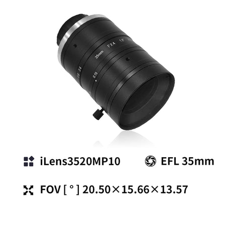10MP 5mm 2/3" C Mount Manual Focus Fa Industrial Lens For Machine Vision - Vision Datum