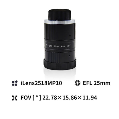 10MP 5mm 2/3" C Mount Manual Focus Fa Industrial Lens For Machine Vision - Vision Datum