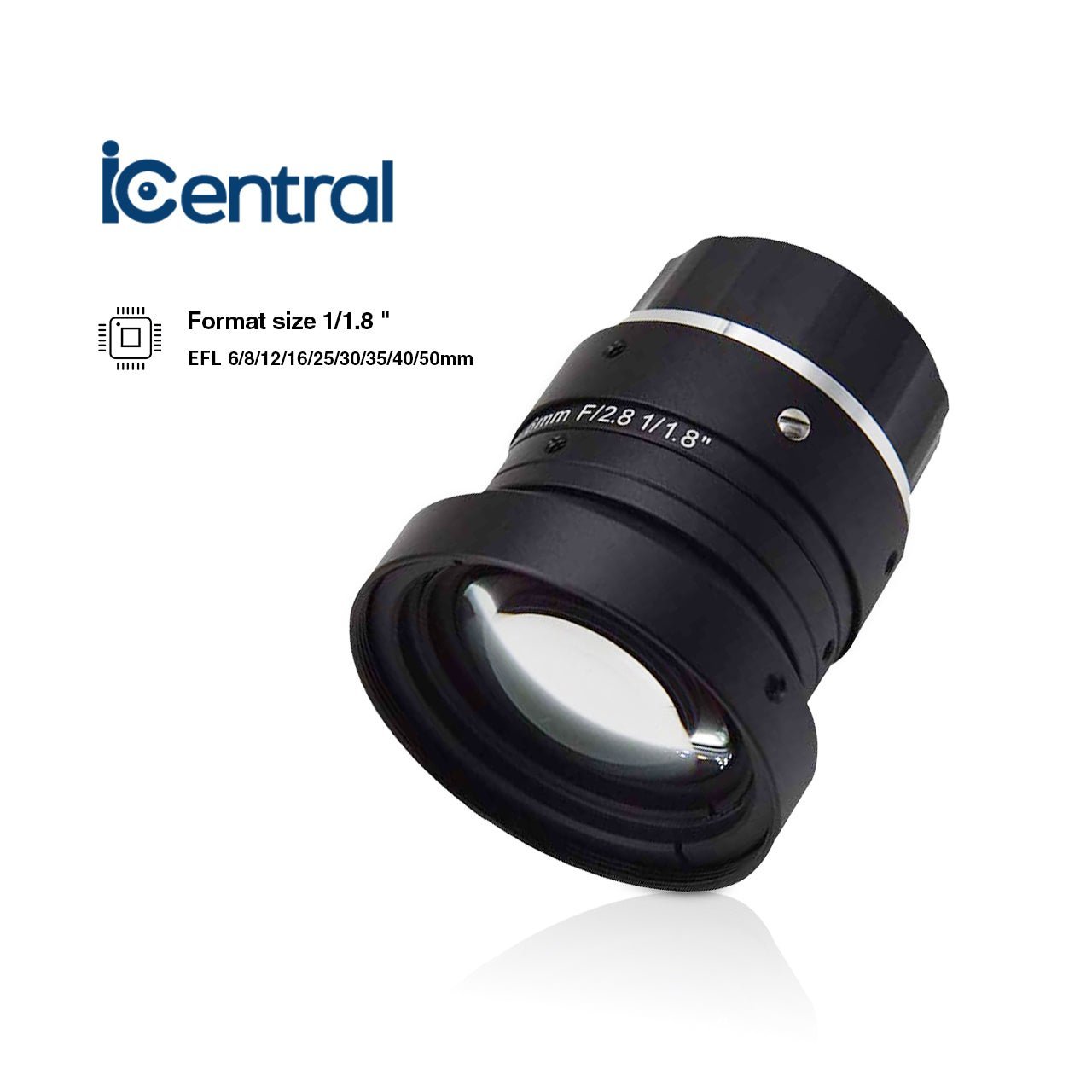 1/1.8" 6MP C - Mount Low Distortion Industrial Machine Vision Lenses - Vision Datum