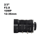 12-36mm 10MP 2/3" C-Mount Manual Zoom Iris Lenses VT-LEM1236MP10 - Vision Datum