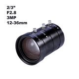 12-36mm 10MP 2/3" C-Mount Manual Zoom Iris Lenses VT-LEM1236MP10 - Vision Datum