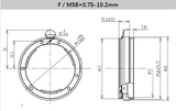 12 mm Back Focus Adjustment Adapter Ring for Industrial Vision Lenses - Vision Datum