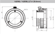 12 mm Back Focus Adjustment Adapter Ring for Industrial Vision Lenses - Vision Datum