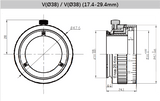 12 mm Back Focus Adjustment Adapter Ring for Industrial Vision Lenses - Vision Datum