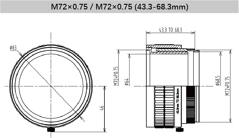 12 mm Back Focus Adjustment Adapter Ring for Industrial Vision Lenses - Vision Datum