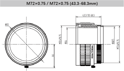 12 mm Back Focus Adjustment Adapter Ring for Industrial Vision Lenses - Vision Datum