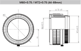 12 mm Back Focus Adjustment Adapter Ring for Industrial Vision Lenses - Vision Datum