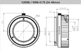 12 mm Back Focus Adjustment Adapter Ring for Industrial Vision Lenses - Vision Datum