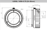 12 mm Back Focus Adjustment Adapter Ring for Industrial Vision Lenses - Vision Datum