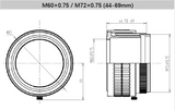 12 mm Back Focus Adjustment Adapter Ring for Industrial Vision Lenses - Vision Datum